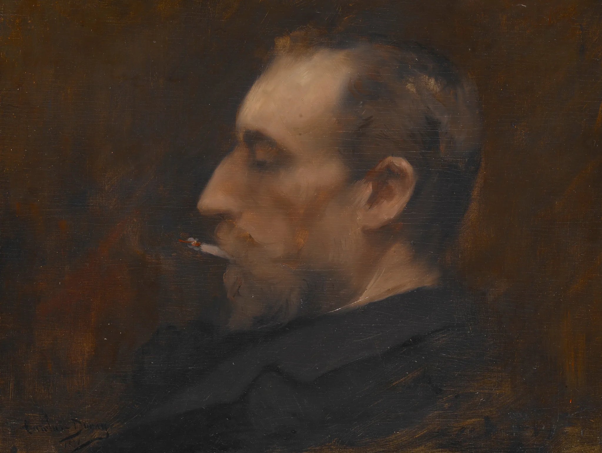 Portrait d'homme - Carolus-Duran image 1 reproduction de peinture à l’huile
