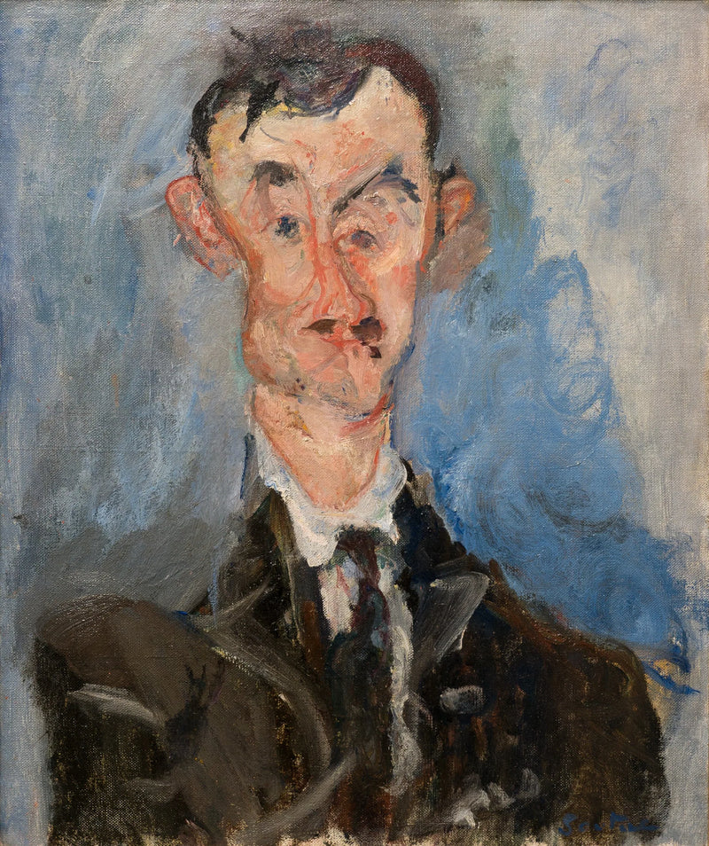 Portrett av en mann - Chaim Soutine
