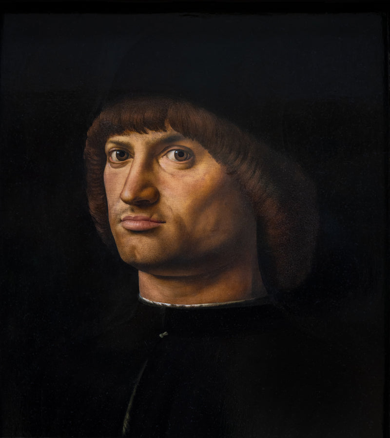 Portrett av en mann, kalt condottiere - Antonello fra Messina