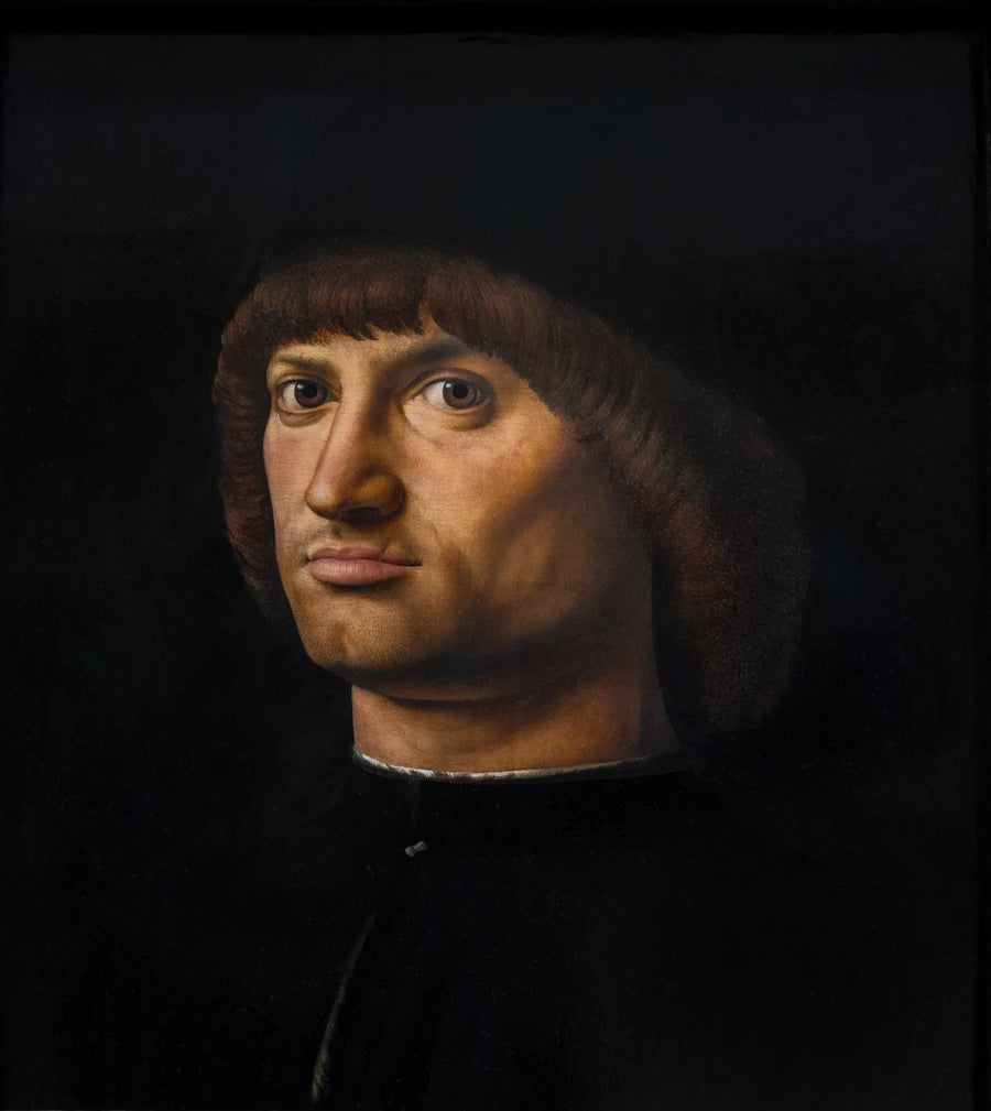 Portrett av en mann, kalt condottiere - Antonello fra Messina