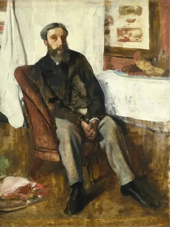 Portrett av mann - Edgar Degas