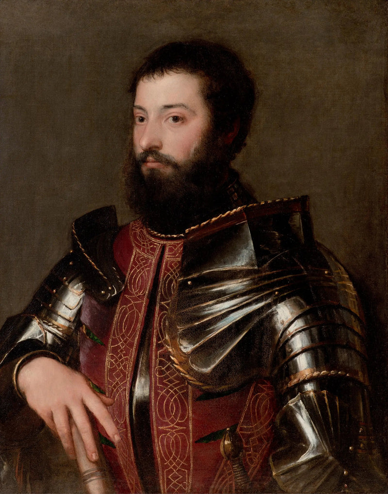 Portrett av en mann i rustning - Titian