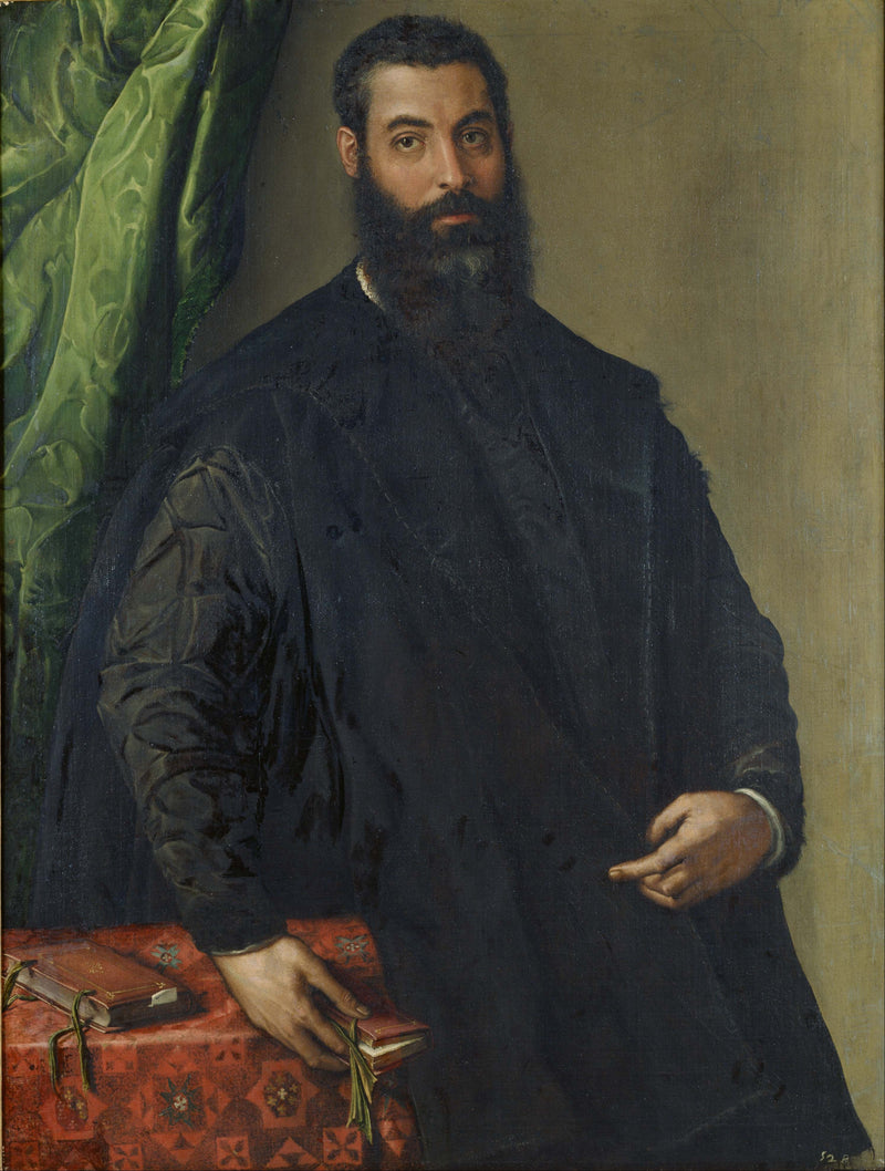 Portrett av mann - Francesco Salviati