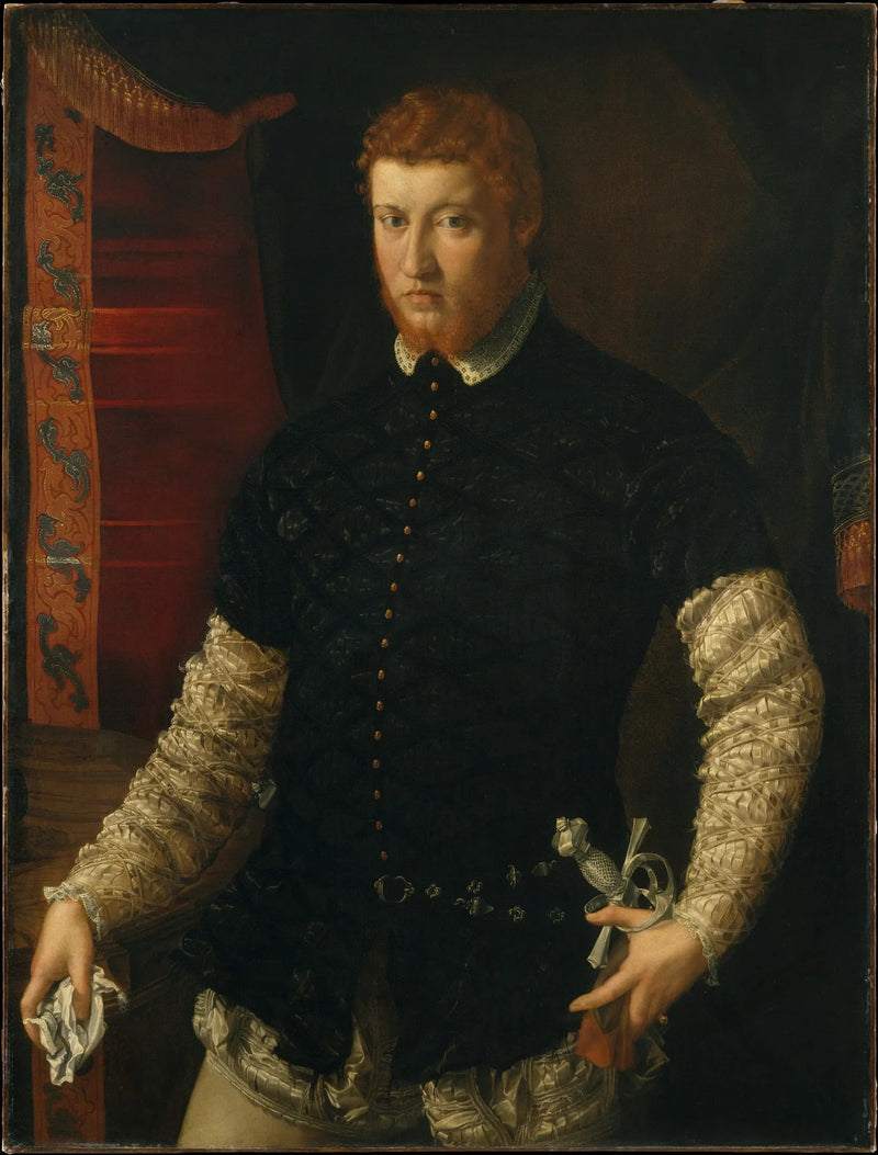 Portrett av en mann - Francesco Salviati