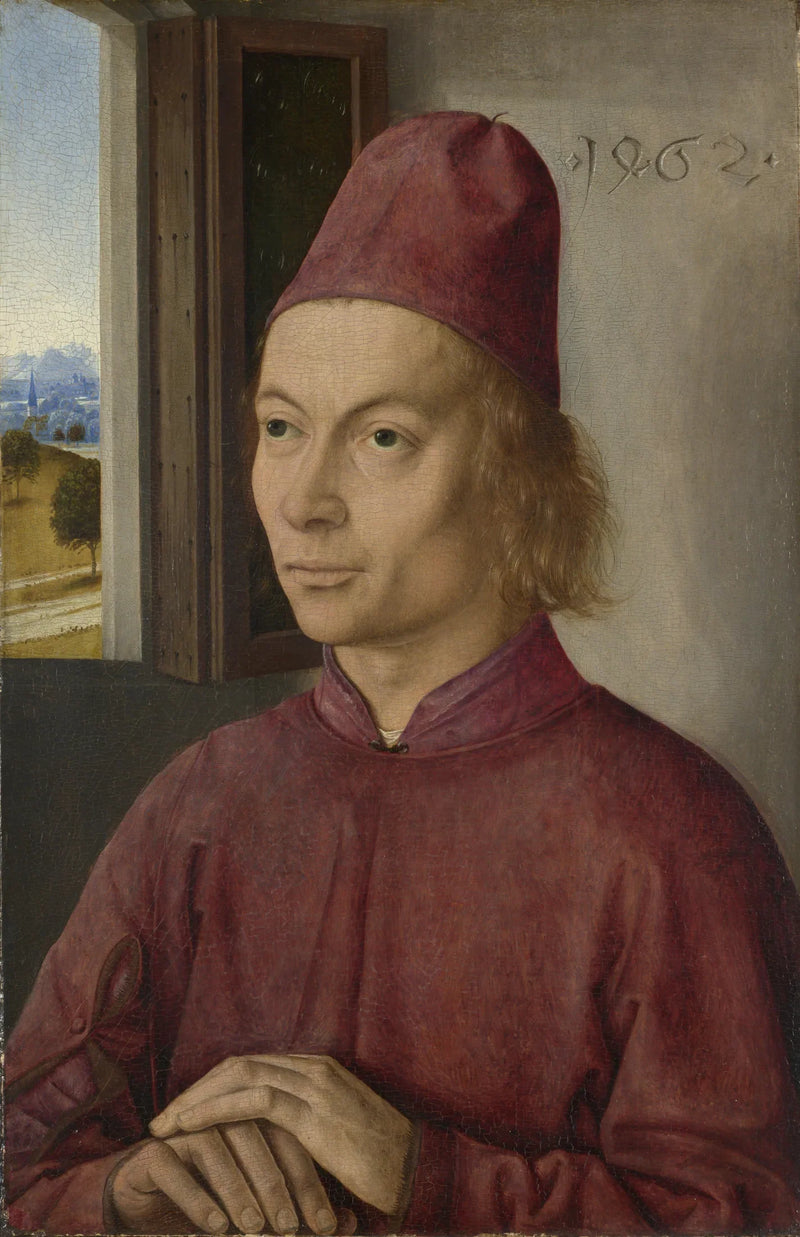 Portrett av en mann (Jan van Winckele ?) - Dirk Bouts