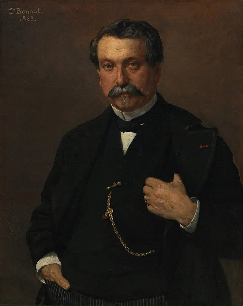 Portrett av en mann - Léon Bonnat