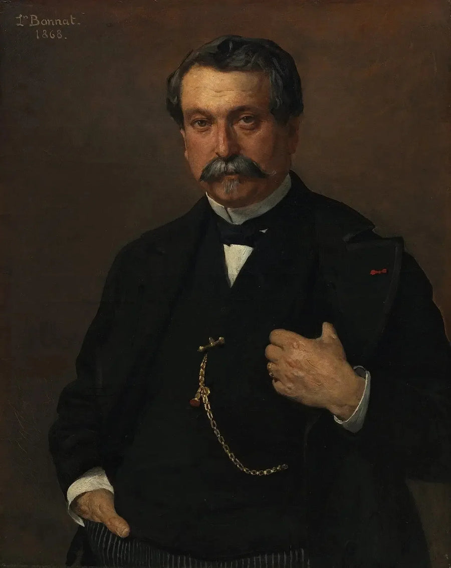 Portrett av en mann - Léon Bonnat