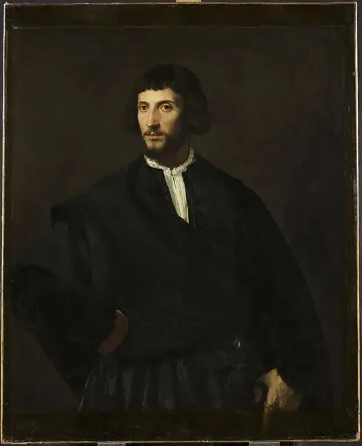 Mannportrett, hånd i beltet - Titian