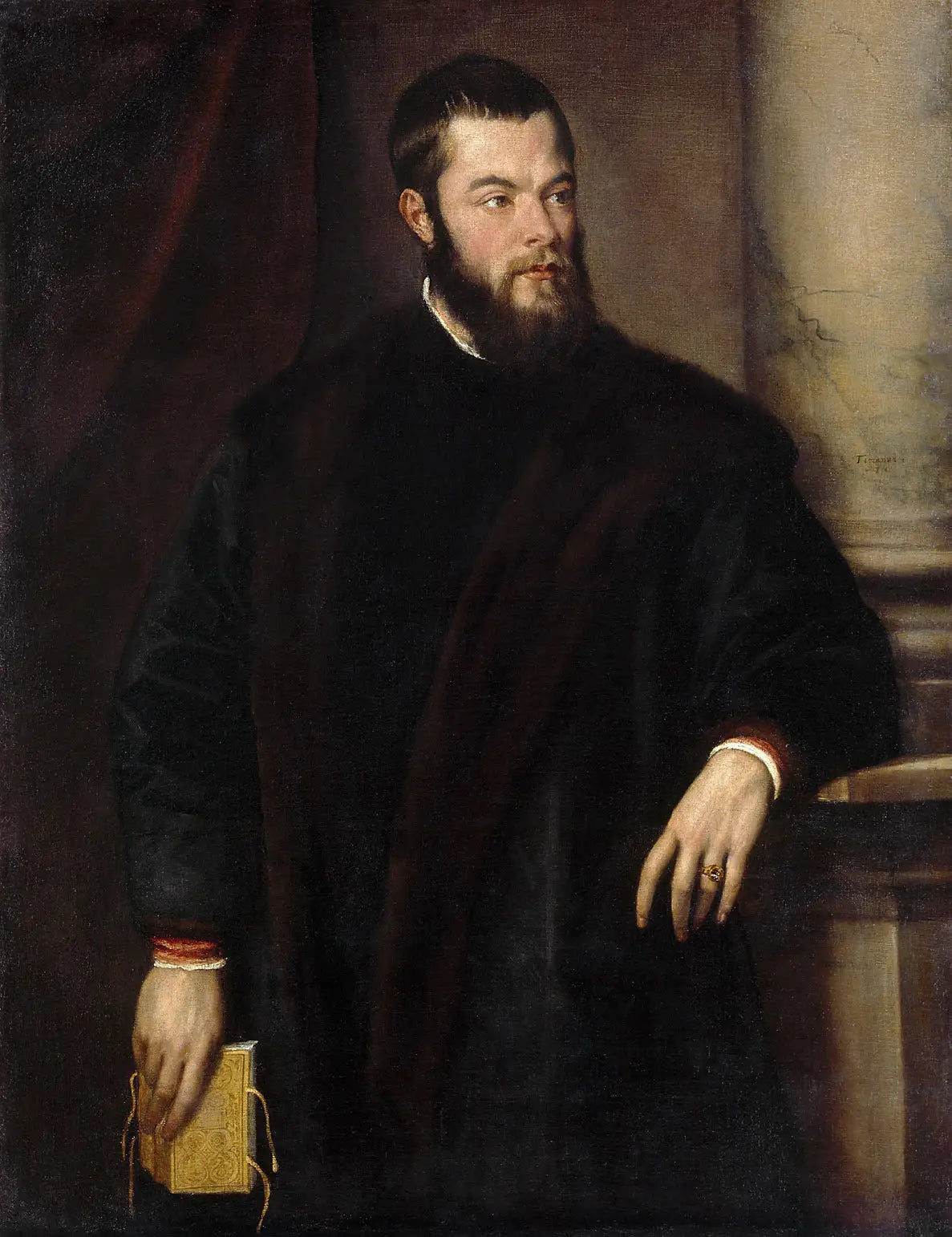 portrait d'homme - Titian image 1 copie peinte à la main à l’huile