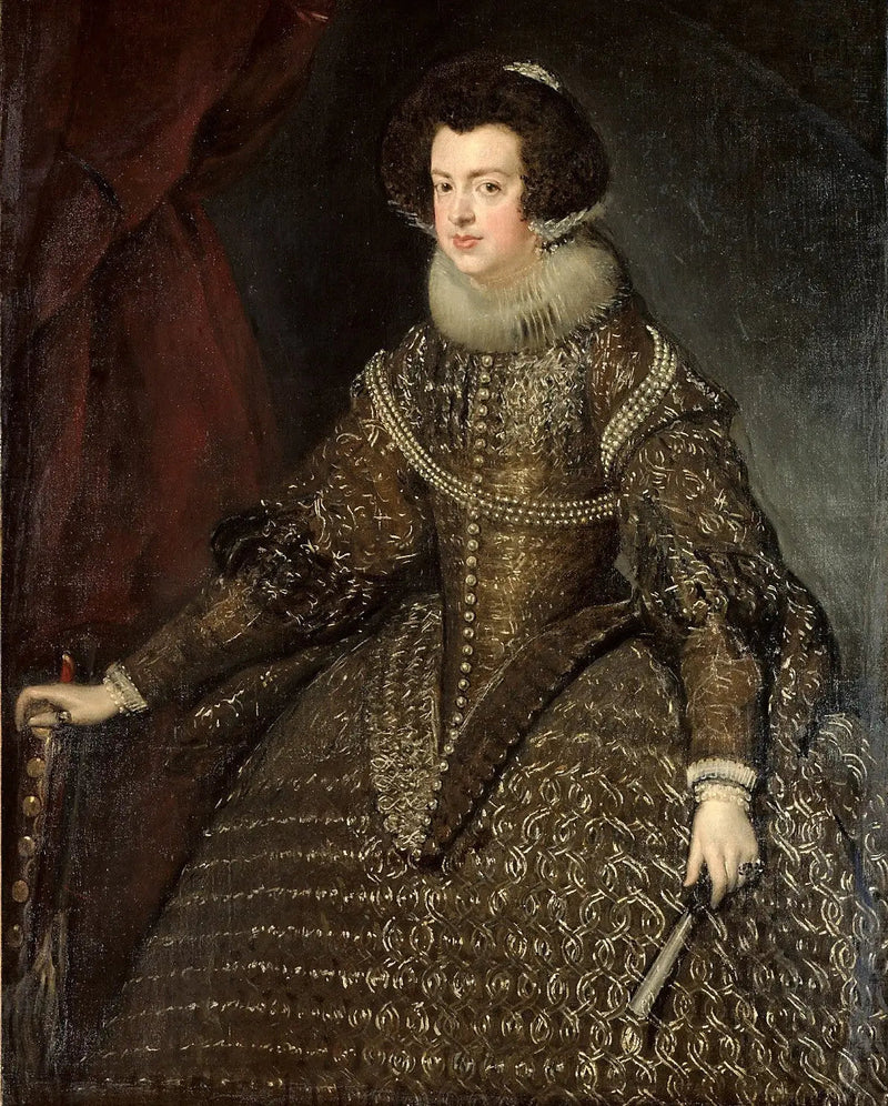 Portrett av Isabelle d'Espagne - Diego Velázquez