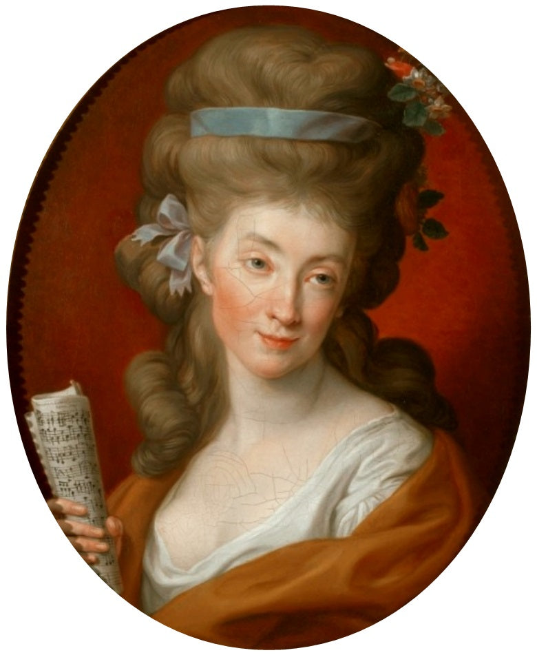 Portrett av Izabela (Elżbieta) Potocka født Lubomirska i Polymnie. - Pompeo Batoni