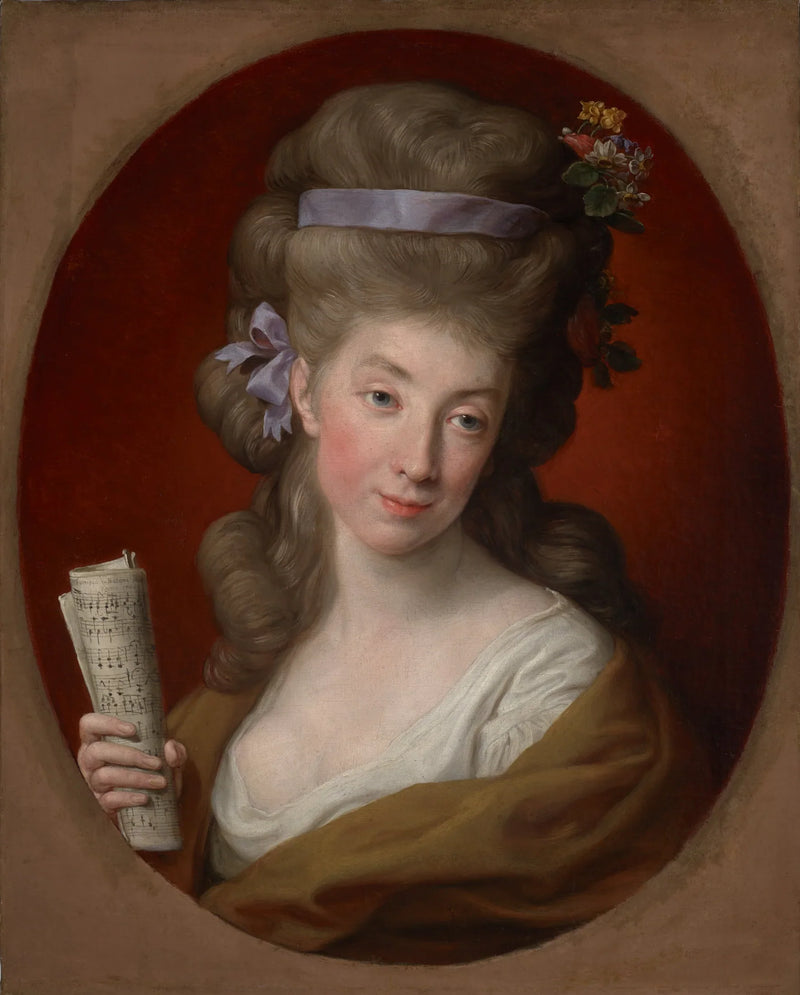Portrett av Izabela født Lubomirska, hustru til Ignacy Potocki (1755-1783) - Pompeo Batoni