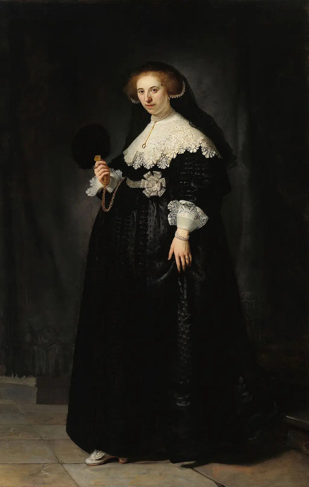 Portrait d'Oopjen Coppit - Rembrandt image 1 reproduction d’œuvre d’art à l’huile
