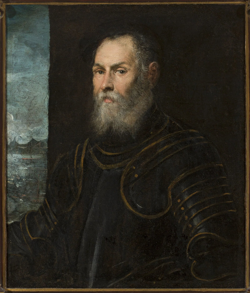 Portrett av en venetiansk admiral - Jacopo Tintoretto