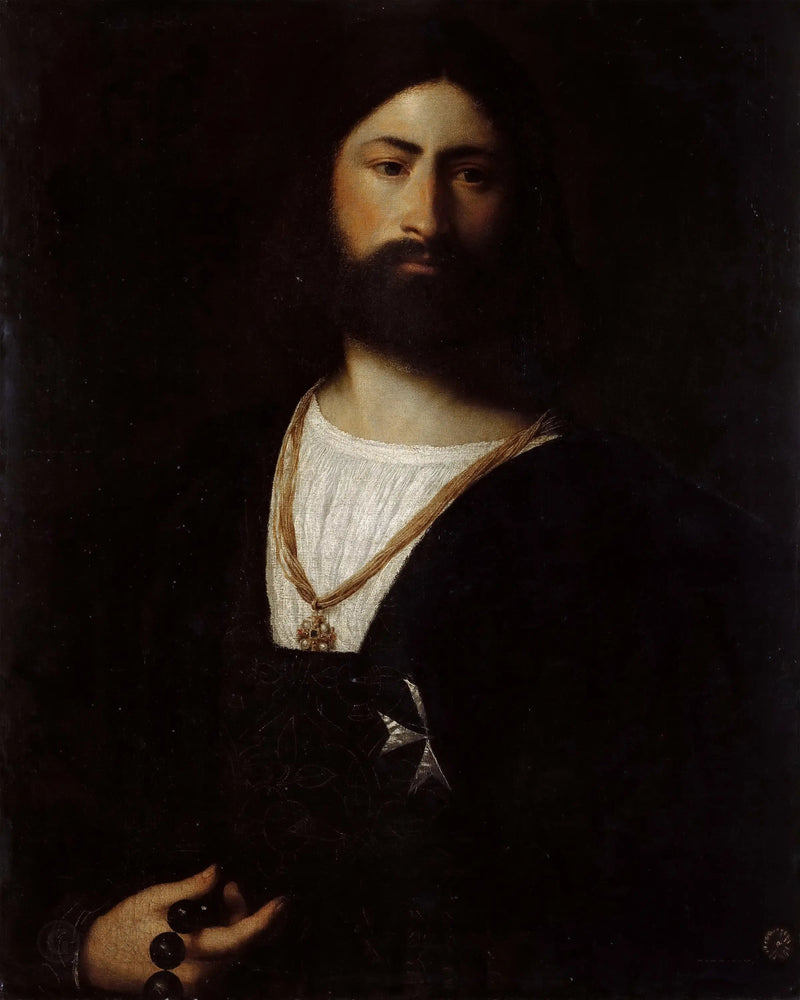 Portrett av en riddere av Malta - Titian