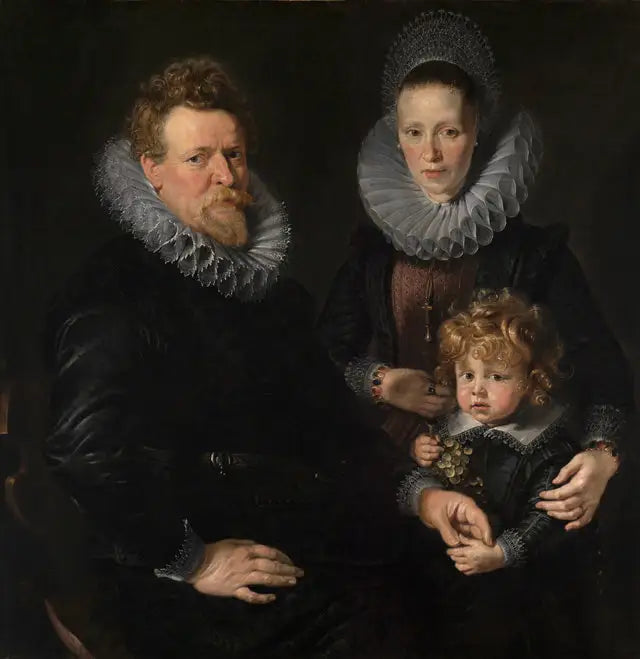 Portrett av et gift par med et barn - Peter Paul Rubens