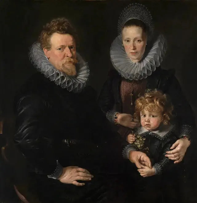 Portrett av et gift par med et barn - Peter Paul Rubens