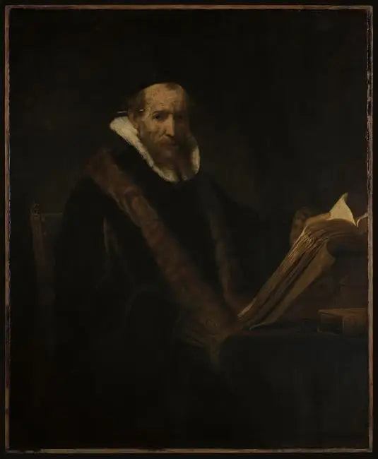 Portrett av en lærde ved sitt skrivebord (tidligere kalt Lipse) - Rembrandt