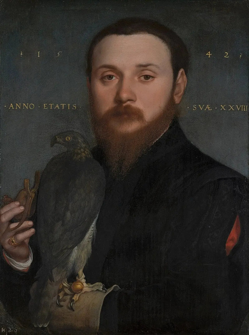 Portrett av en falkejeger - Hans Holbein den yngre