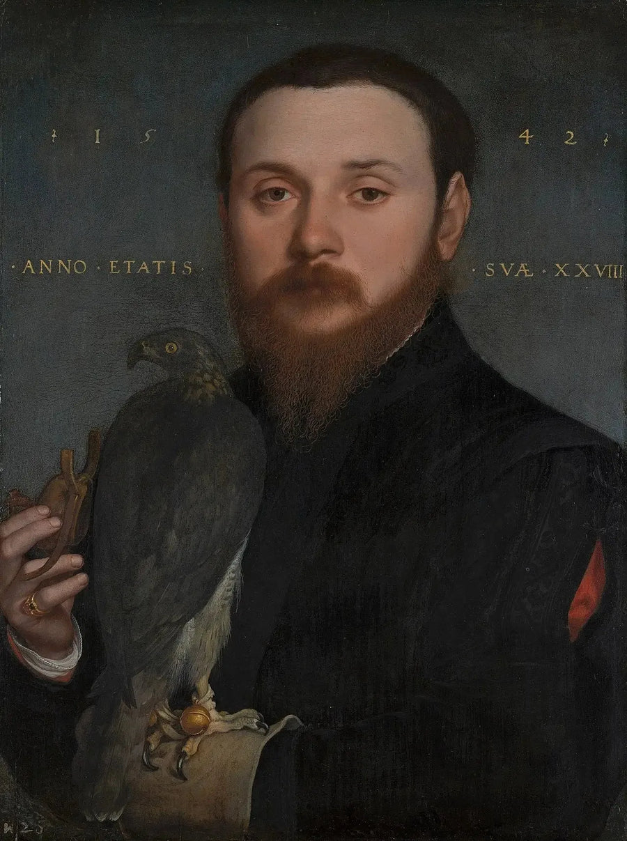 Portrett av en falkejeger - Hans Holbein den yngre