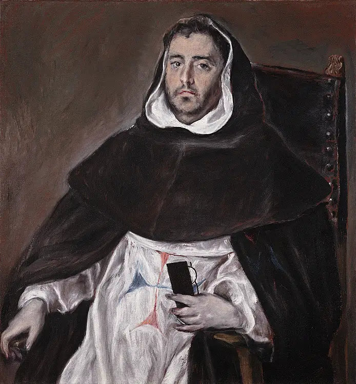 Portrett av en trinitær bror - El Greco