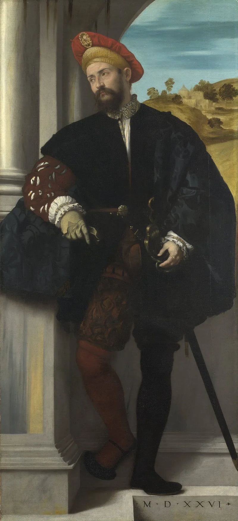 Portrett av en gentleman - Alessandro Bonvicino