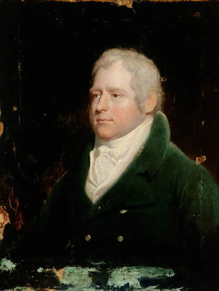 Portrett av en gentleman i blå dress - Henry Raeburn