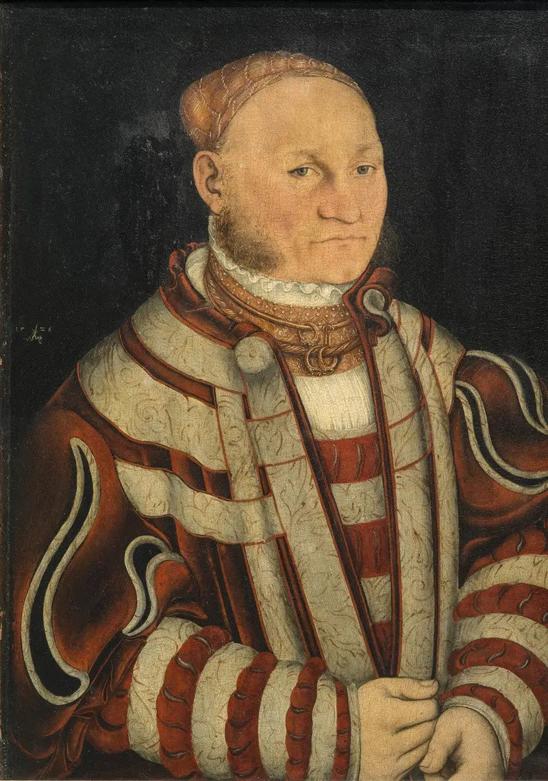 Portrett av en mann med røde bart - Lucas Cranach den eldre