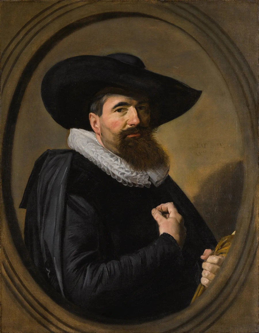 Portrett av en mann med hatt og krage med krage - Frans Hals

Source:
Portrait d'un homme avec chapeau et col à collerette - Frans Hals