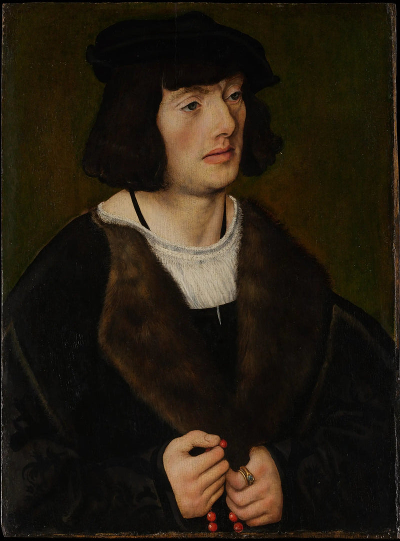 Portrett av en mann med en rosenkrans - Lucas Cranach den eldre