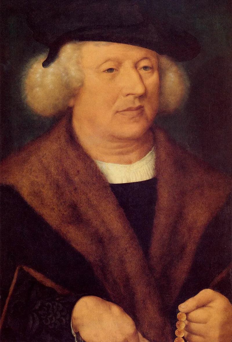 Portrett av en mann med en svart caps - Joos van Cleve