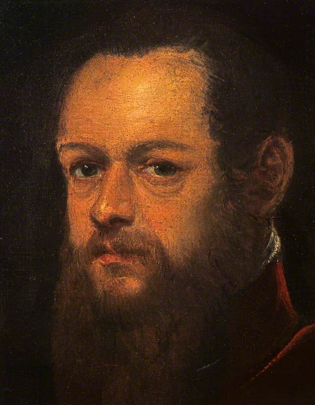 Portrett av en skjegget mann - Jacopo Tintoretto