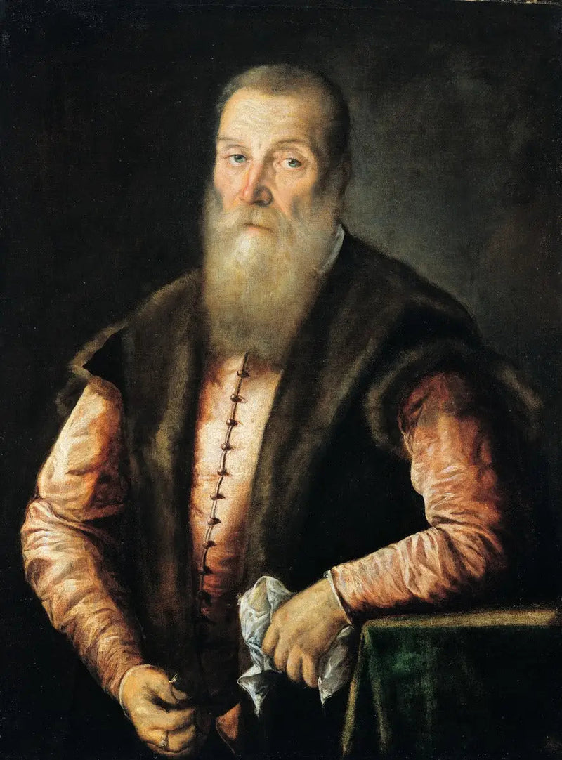 Portrett av en skjegget mann - Titian