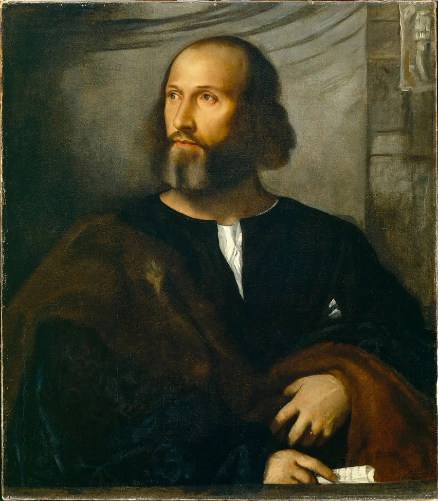 Portrett av en skjegget mann - Titian
