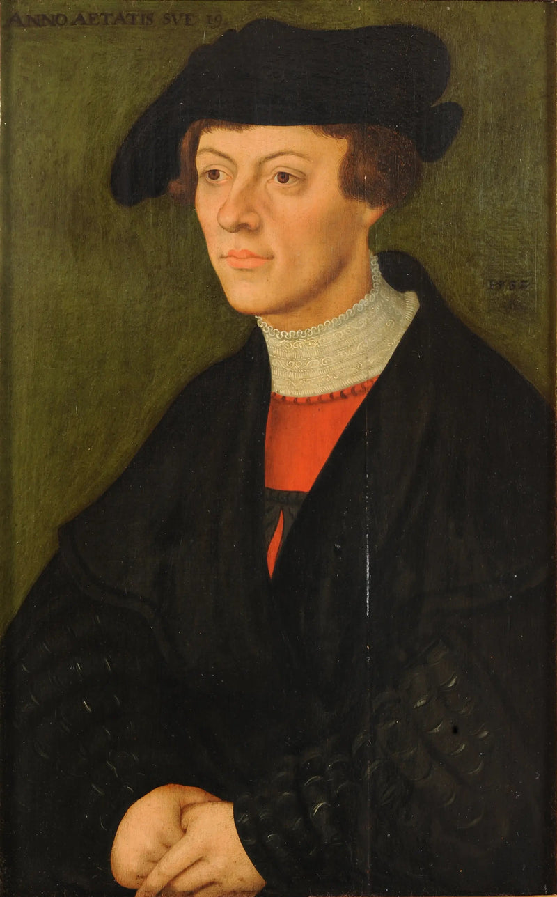 Portrett av en 19 år gammel mann - Lucas Cranach den eldre