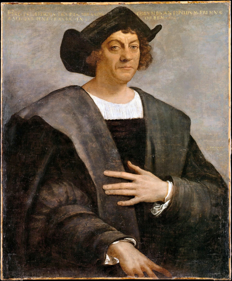 Portrett av en mann, kalt Christopher Columbus (født rundt 1446, død i 1506) - Sebastiano del Piombo