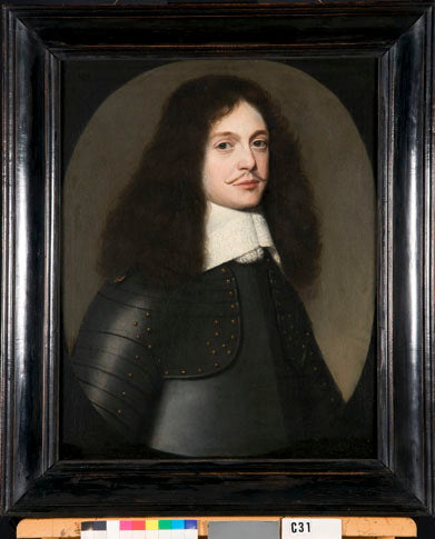 Portrett av en mann i rustning - Gerrit van Honthorst