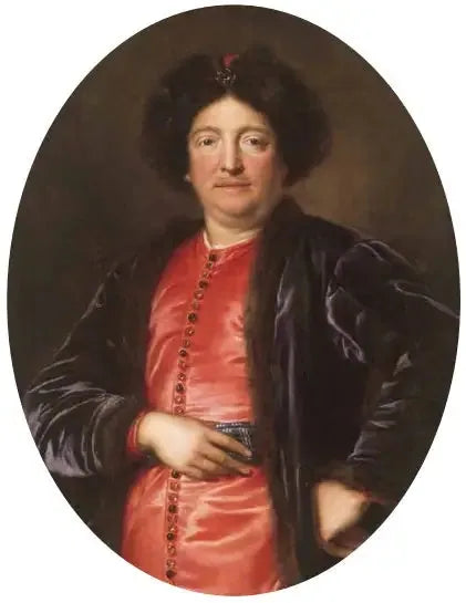 Portrett av en mann i polsk dress, sannsynligvis Jean II Casimir Vasa, kongen av Polen - Pierre Mignard