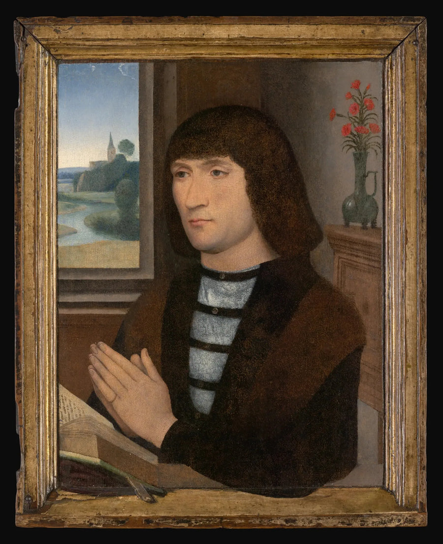 Portrett av en mann i bønn - Hans Memling