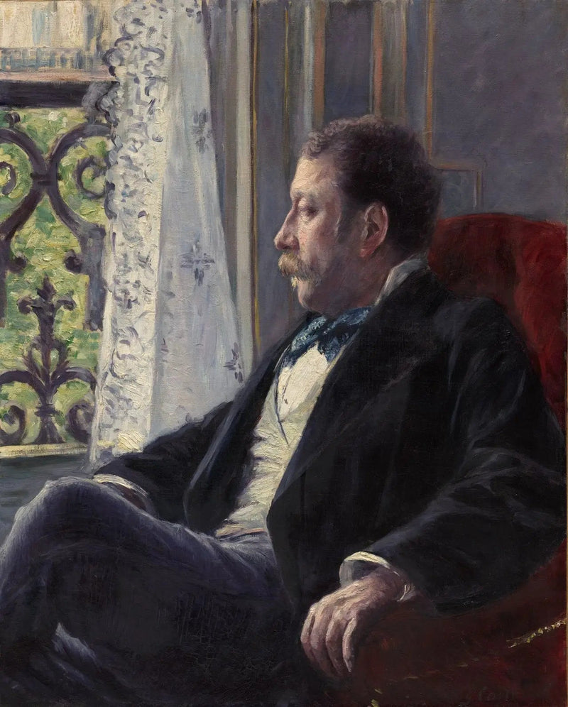 Portrett av en mann - Gustave Caillebotte