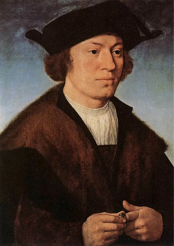 Portrett av en mann - Joos van Cleve