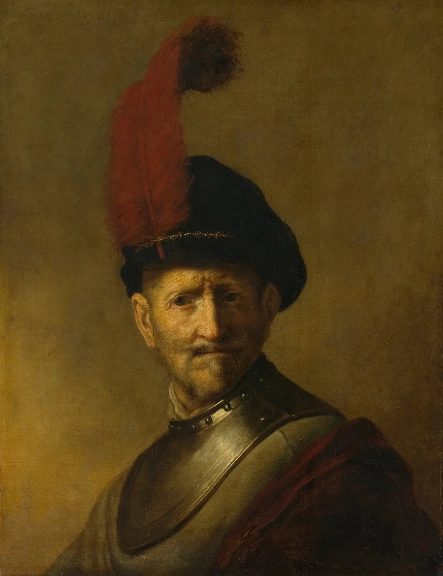 Portrett av en mann, kanskje faren til Rembrandt, Harmen Gerritsz van Rijn - Rembrandt