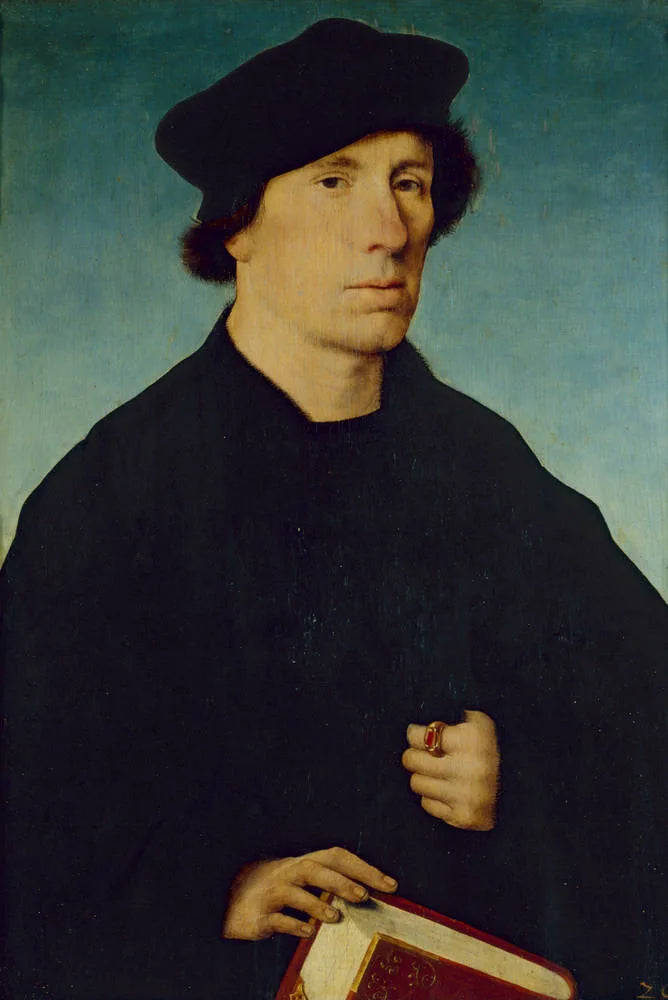 Portrett av en bartløs mann - Joos van Cleve