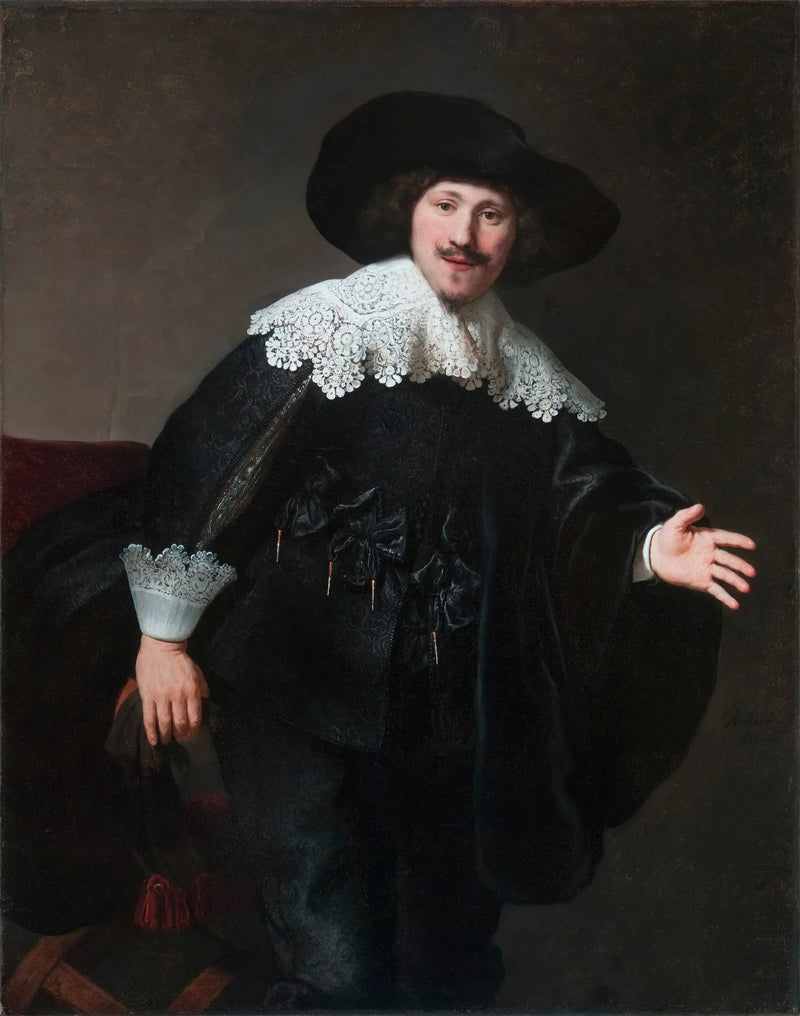 Portrett av en mann som reiser seg fra setet - Rembrandt