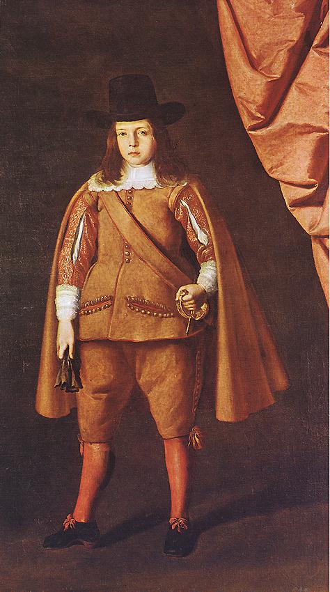 Portrett av en ung aristokrat (Juan Francisco de la Cerda Enríquez de Ribera, Marqués de Cogolludo) - Francisco de Zurbarán