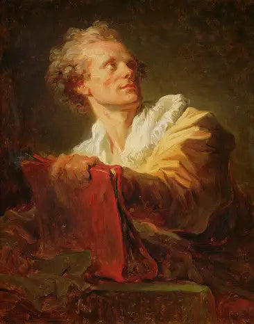 Portrett av en ung kunstner - Jean-Honoré Fragonard