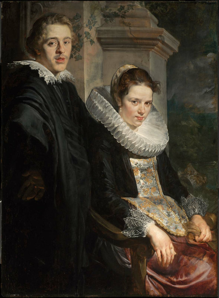 Portrait d'un jeune couple marié - Jacob Jordaens image 1 reproduction réalisée par Alpha Reproduction