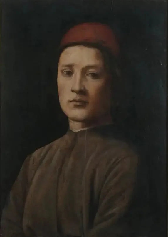 Portrett av en ung mann med rød beret - Filippino Lippi