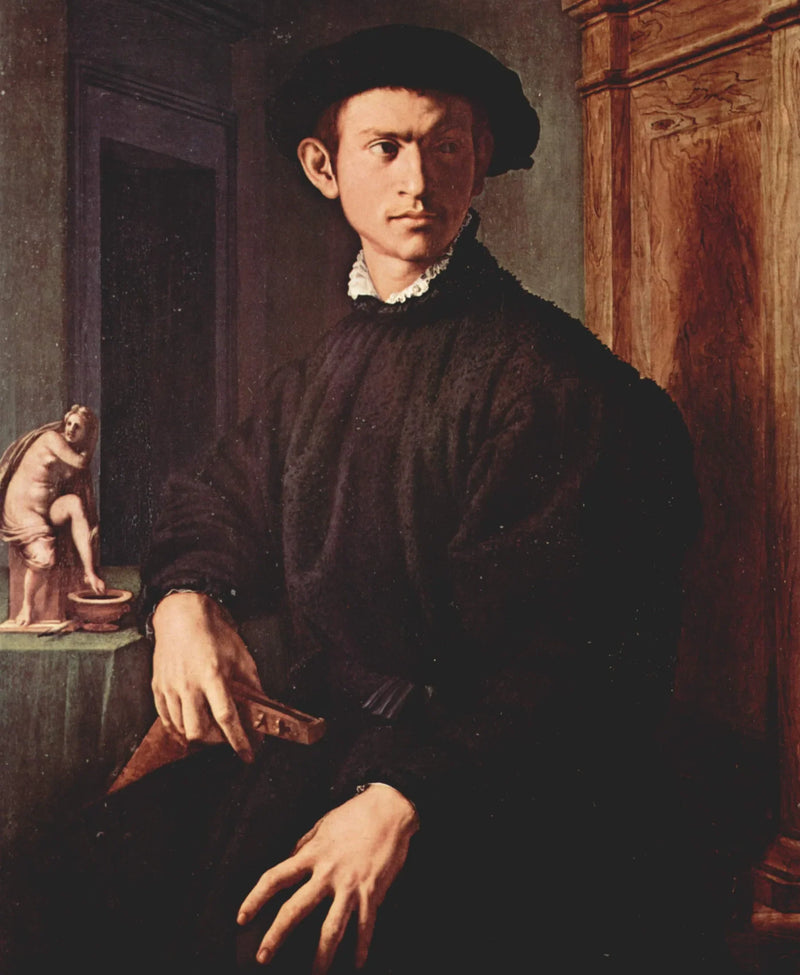 Portrett av en ung mann med en lut - Bronzino