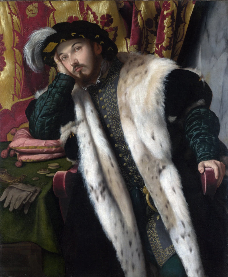 Portrett av en ung mann (Fortunato Martinengo Cesaresco?) - Alessandro Bonvicino